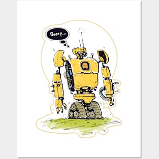 Robot beep Posters and Art